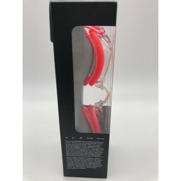 Nike Training Swim Goggles Chrome UV-Blocking One Size Fits Most Pink/White - Picture 3 of 12